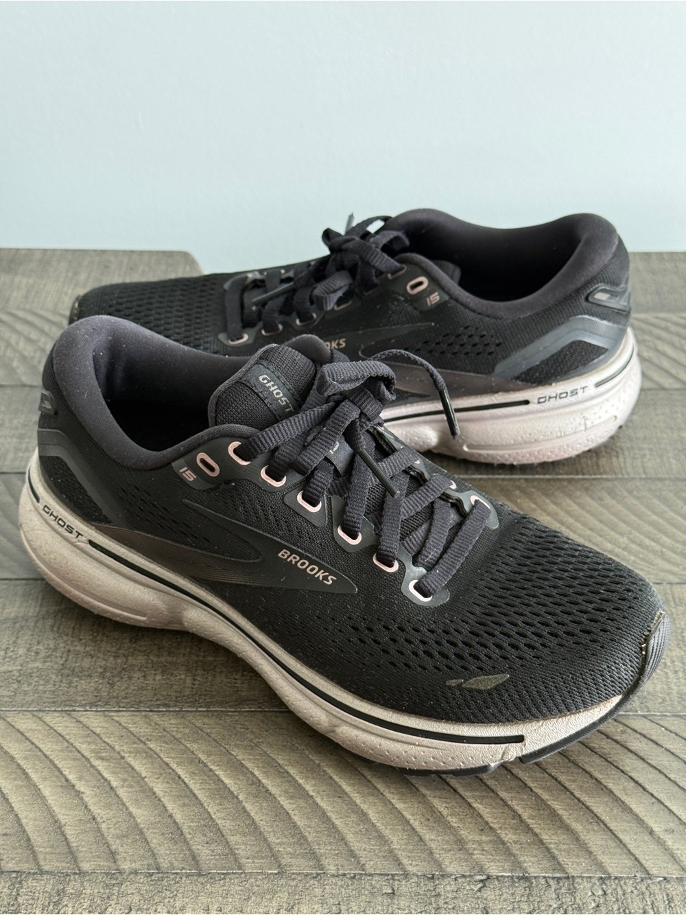 Brooks Ghost 15 Women's Running Shoes - Black Size 5.5
